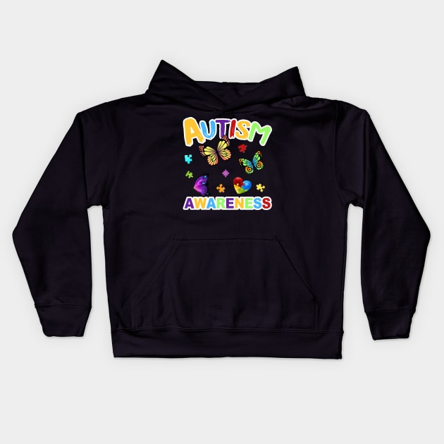 Autism Awareness Kids Hoodie by NiceTeeBroo